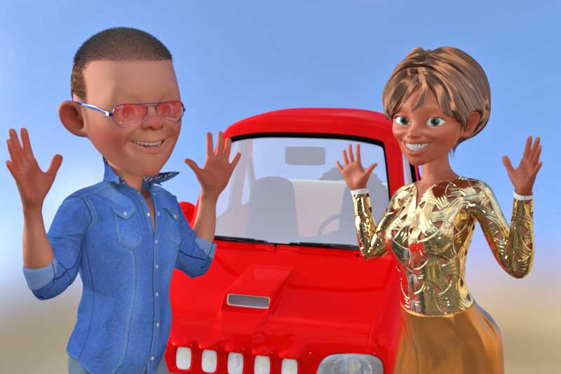 UK Two happy car owners with cheap insurance